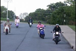 09/12/08: Soaring Gas Prices Drive Indian Trail Biker Teachers To Mopeds