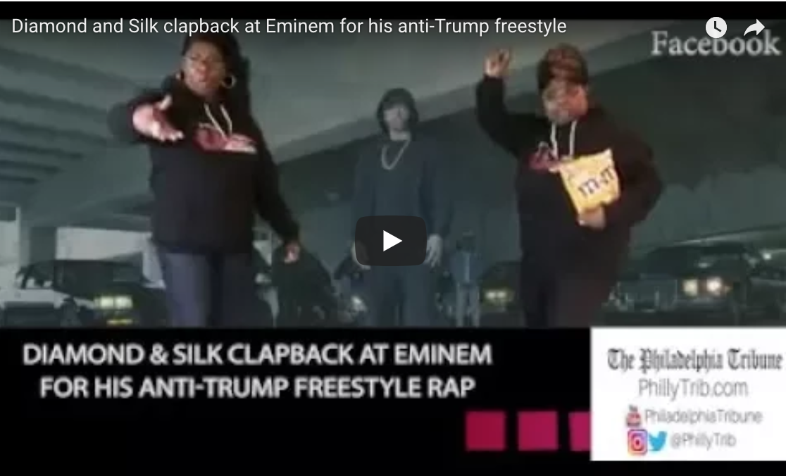 10/13/17: Diamond and Silk clapback at Eminem for his anti-Trump freestyle